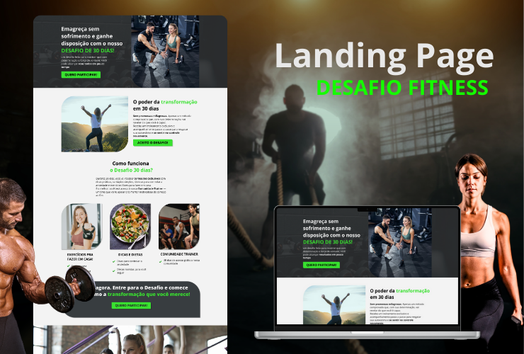 Landing Page para o NT Desafio fitness